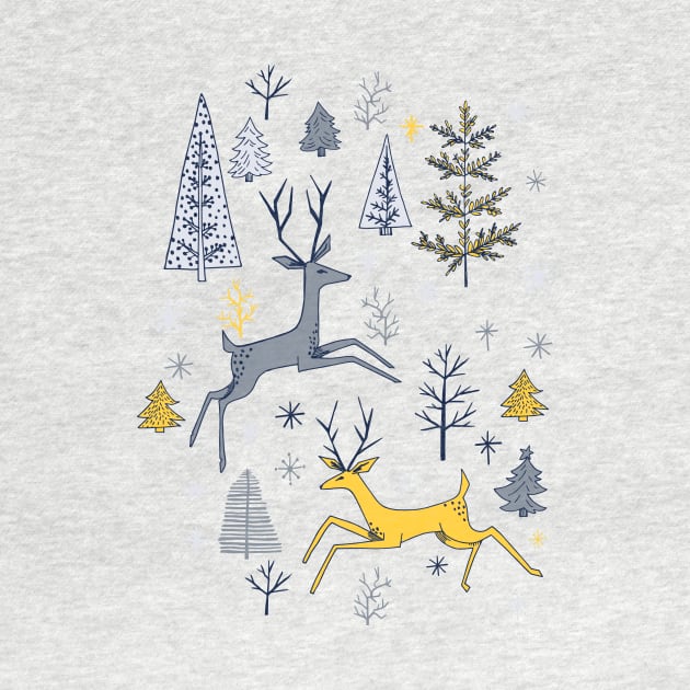 Cute Cartoon Reindeer by SWON Design